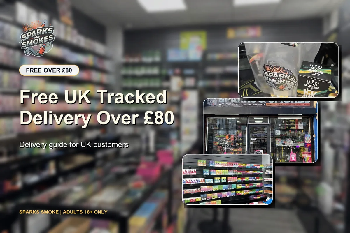 Free UK tracked delivery over £80